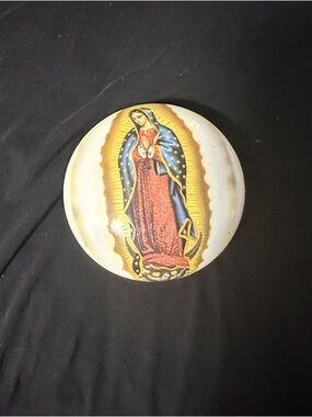 Round Imperial Porcelain Guadalupe Trinket Box